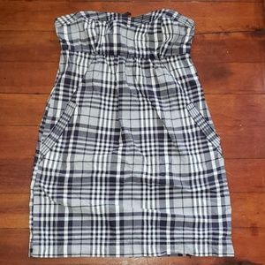 American Eagle Sleeveless Plaid Dress